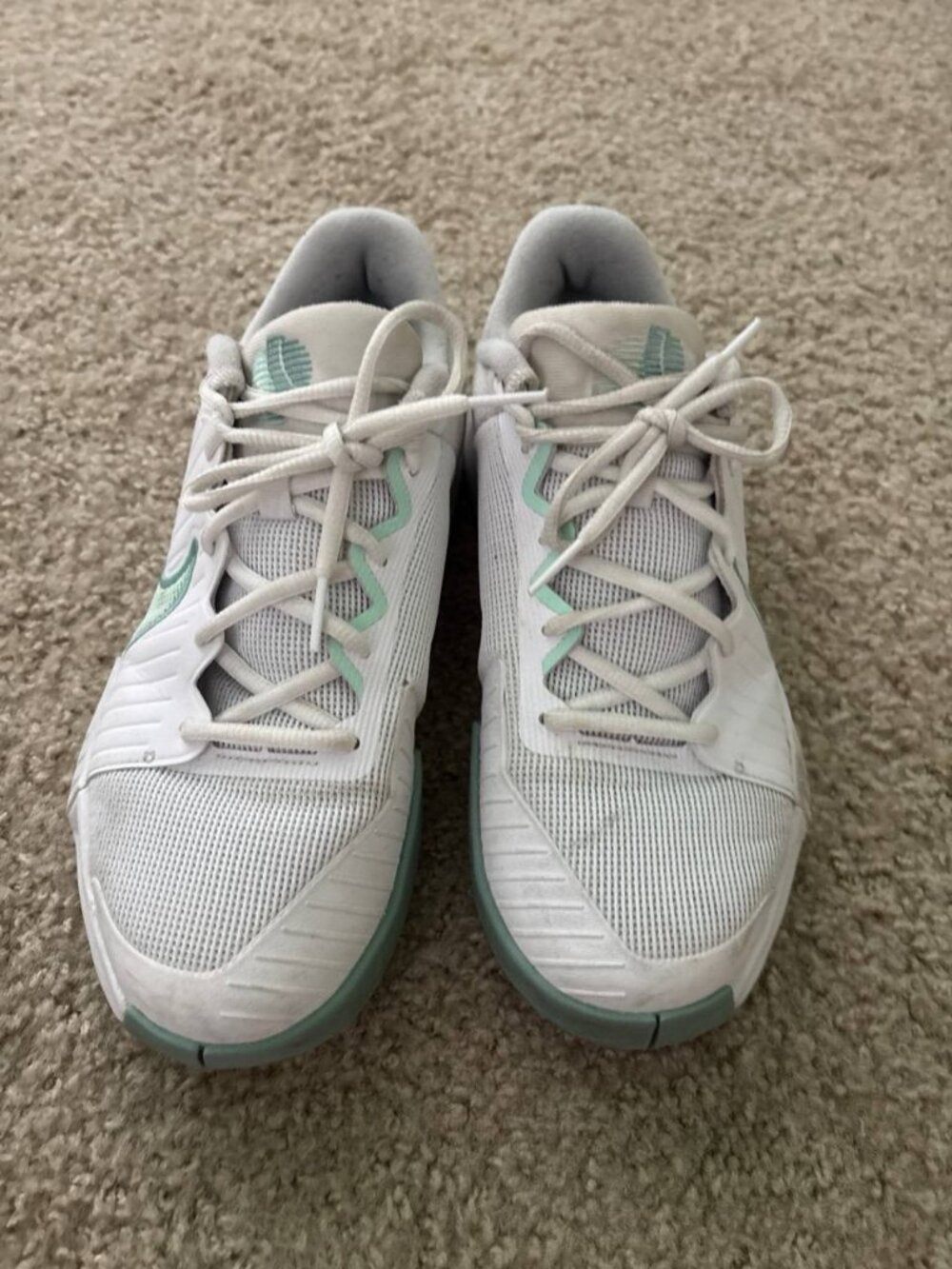 NikeCourt Vapor Lite 2 Women's Tennis Shoes US 10.5 EU 42.5 White Mint